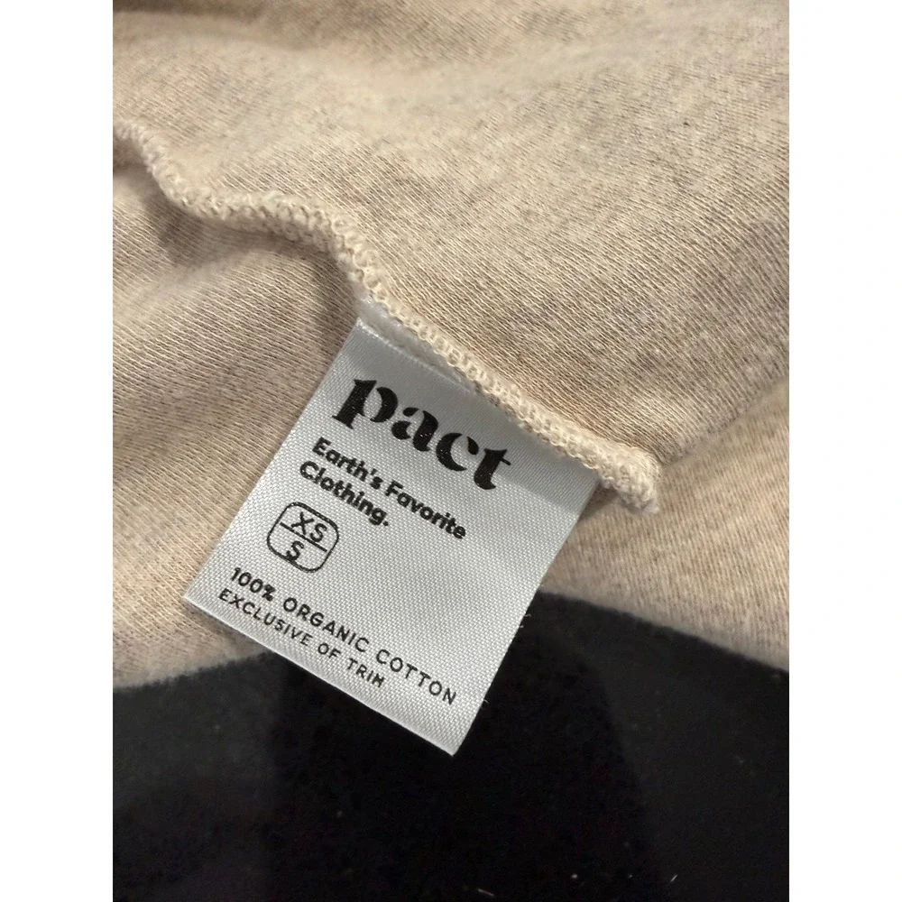 Pact Womens Organic Cotton Open Front Cardigan Oatmeal Heather XS S Shawl Collar